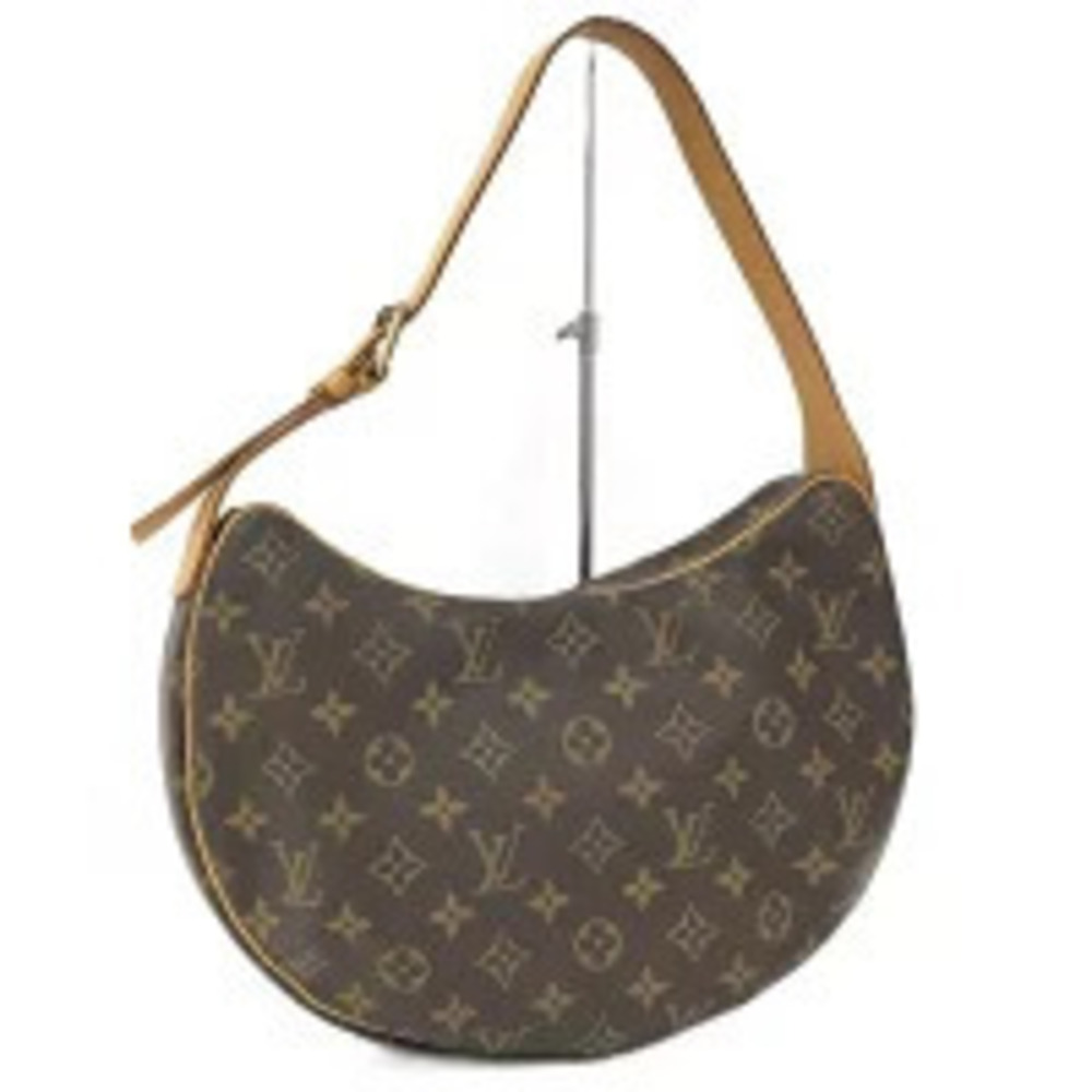 LOUIS VUITTON Croissant Shoulder Bag Brown Monogram